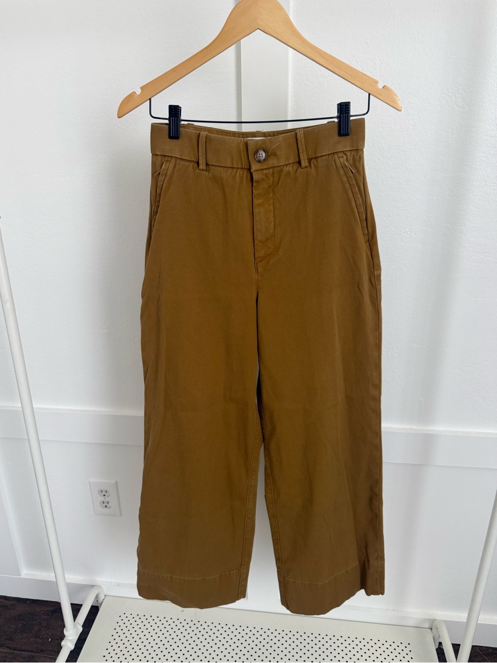 Spanx Stretch Twill Wide Leg Pants in Flax